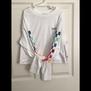 Vans women’s size small long sleeve midriff shirt.
